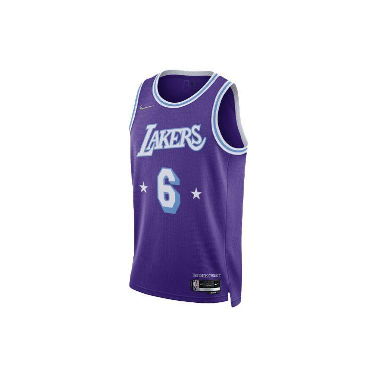 Nike Nba Los Angeles Lakers City Edition Lebron James 6 Dri FIT Swingman Jersey DB4032-506