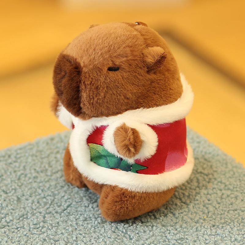 Cute Ugly Capybara Plush Keychain Kawaii Water Hog Doll Bag Pendant Charm Gift