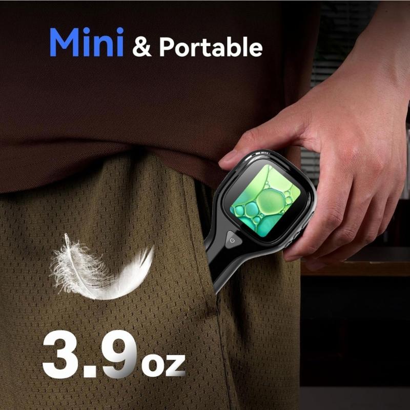 Easy Carry Pocket Magnifiers Build In LCD Display Small 2inch Screen Digital Magnifying Glass Plastic for Adults Kids