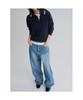 8seconds Color Block Collar Pullover Navy