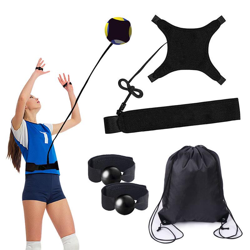 Cross-Border Elastic Volleyball Training Band with Spin Pull Rope and Backpack