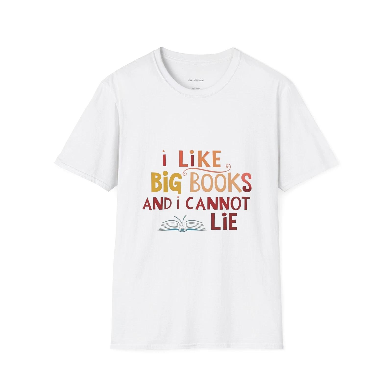 Big Books Lover Tee, Funny Book Humorous T Shirt, Librarian Gift, Book 4XL