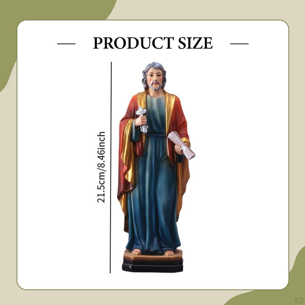 Old Men Statue Sculpture Catholic Decor Indoor Decoration Home Carpenter Craftsmen Resin