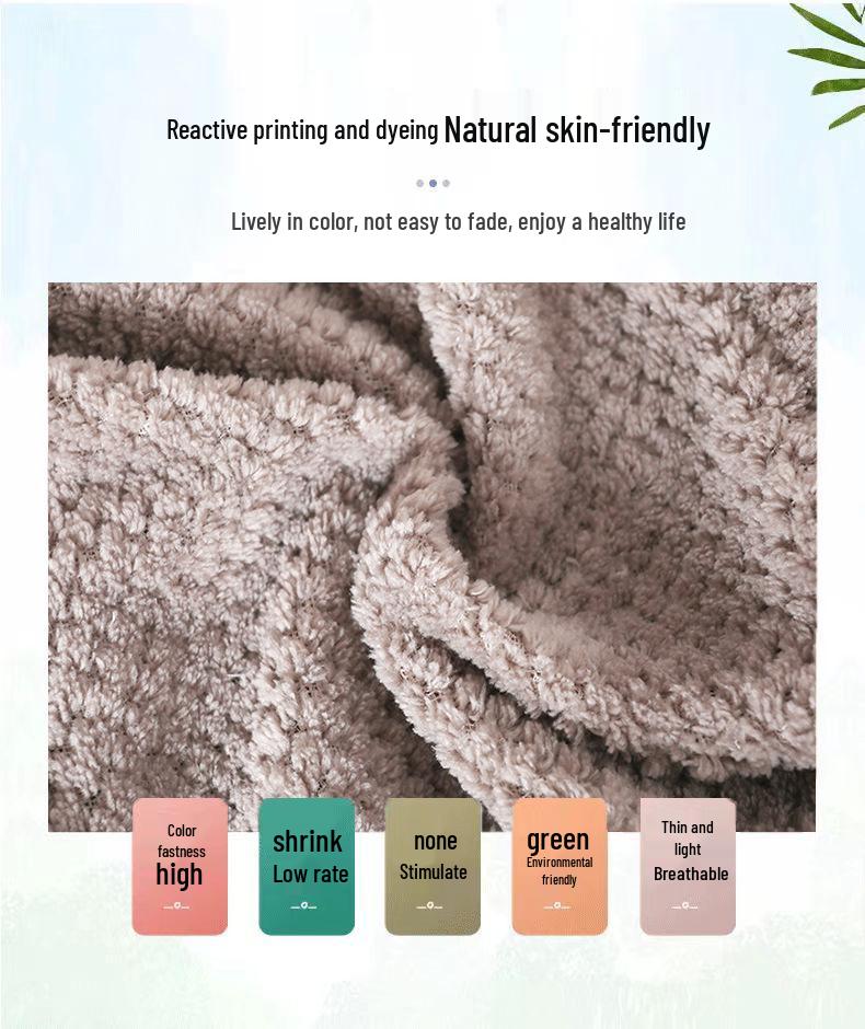Soft Quick-Dry Long Bathrobe/Bath Skirt for Men & Women - Autumn/Winter Wear
