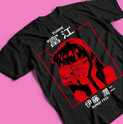 Unisex Horror Manga Creepy Girl T-Shirt, Dark Anime Gothic T-Shirt, Manga Gothic T-Shirt Inactive, Shirt Gifts, Personalized Gift, T-Shirt.