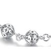 Fashion Women Solid Color Hollow Ball Pendant Wrist Bracelet Jewelry Party Gift