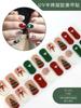 20 Pcs Halloween Christmas UV Semi Cured Gel Nail Stickers Self Adhesive Long Lasting Popular Nail Art Wraps