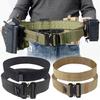 Adjustable Men's Training Belt Metal Buckle Outdoor Waist Bands Casual Nylon Braided Belt