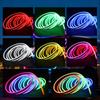RGB Colorful Car Rear Trunk LED Light Bar 4M LED Flexible Waterproof Atmosphere Light Strip With APP Control Suitable For Tesla