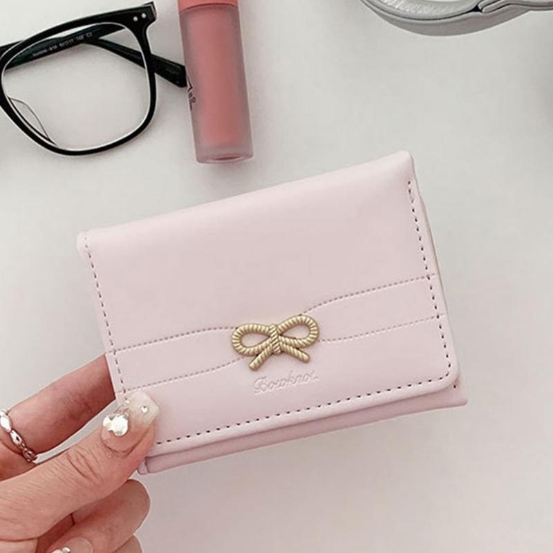 Women Small Compact Wallets Pu Leather Clutch Purses Card Holder Ladies Purse Money Bag,Clutch Purse Trifold Purses