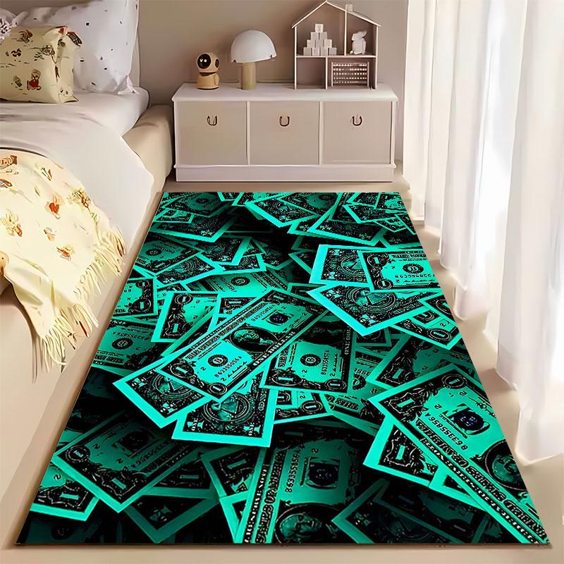 Dollar Design Green Carpet suitable as a non-slip mat for the living room or bedroom sofa