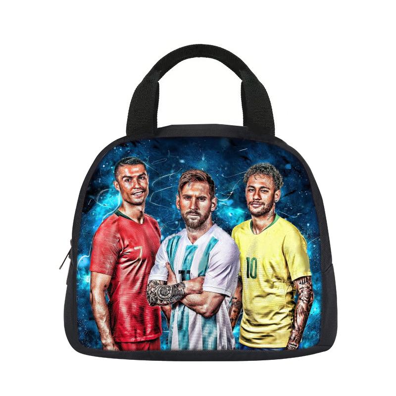 Pen Carrier Football Star Pupil Big Capacity School Supplies Zip Pencil Pouch Haaland Pattern Pen Case Makeup Bag