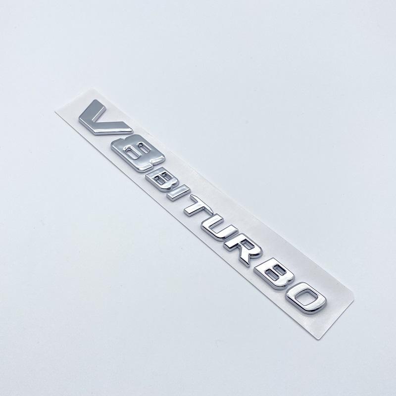 LWC1 3D ABS Rear Trunk Decal Emblem Badge Sticker For Mercedes AMG GT R S C GTR GTS GTC V8biturbo C190 Car Accessories