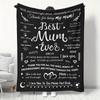 Mother'S Day Blanket Flannel Blanket Gift Blanket Birthday Christmas New Year Gift For Mom And Grandmother