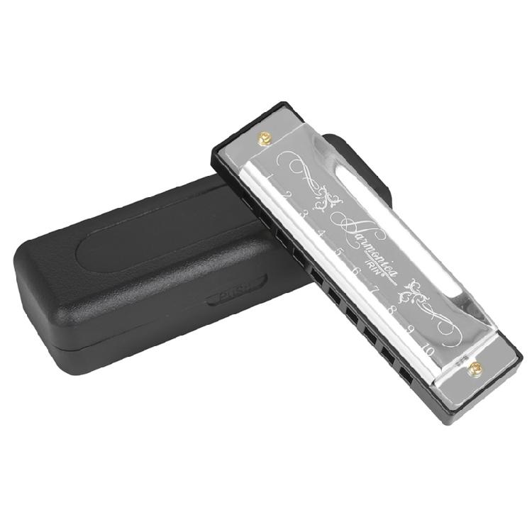 Blues Harps Mouth Organ 10 Holes 20 Tones Harmonica for Beginners, Professionals