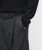 Musinsa Standard Narrow Belt One-Pleat Wide Slacks [Gray]