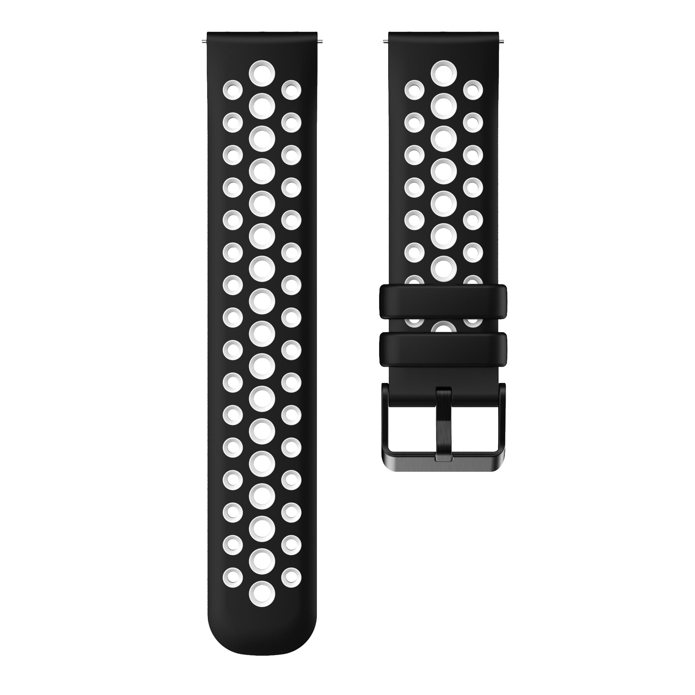 22mm Two-color Strap for CMF Watch 3 Pro Sport Silicone Breathable Strap Accesspries for CMF Watch Pro/Pro 2 Men Women Band CMF Watch Pro 2 черный белый