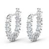 Swarovski Rhodium Hoop Earrings 5562126
