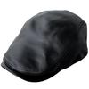 Genuine Leather Hunting Bird Hunting Hunting Leather Hunting LAMD Lamb Hunting Black [Reck Hatter] Hat, Hat, Men's Hat, Hat, LEATHER, Sheepskin,