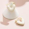 Ingemark Elegant Sweet Love Heart Drop Earrings for Women Korean Fashion Geometric Piercing Earrings Aesthetic Jewelry Gifts