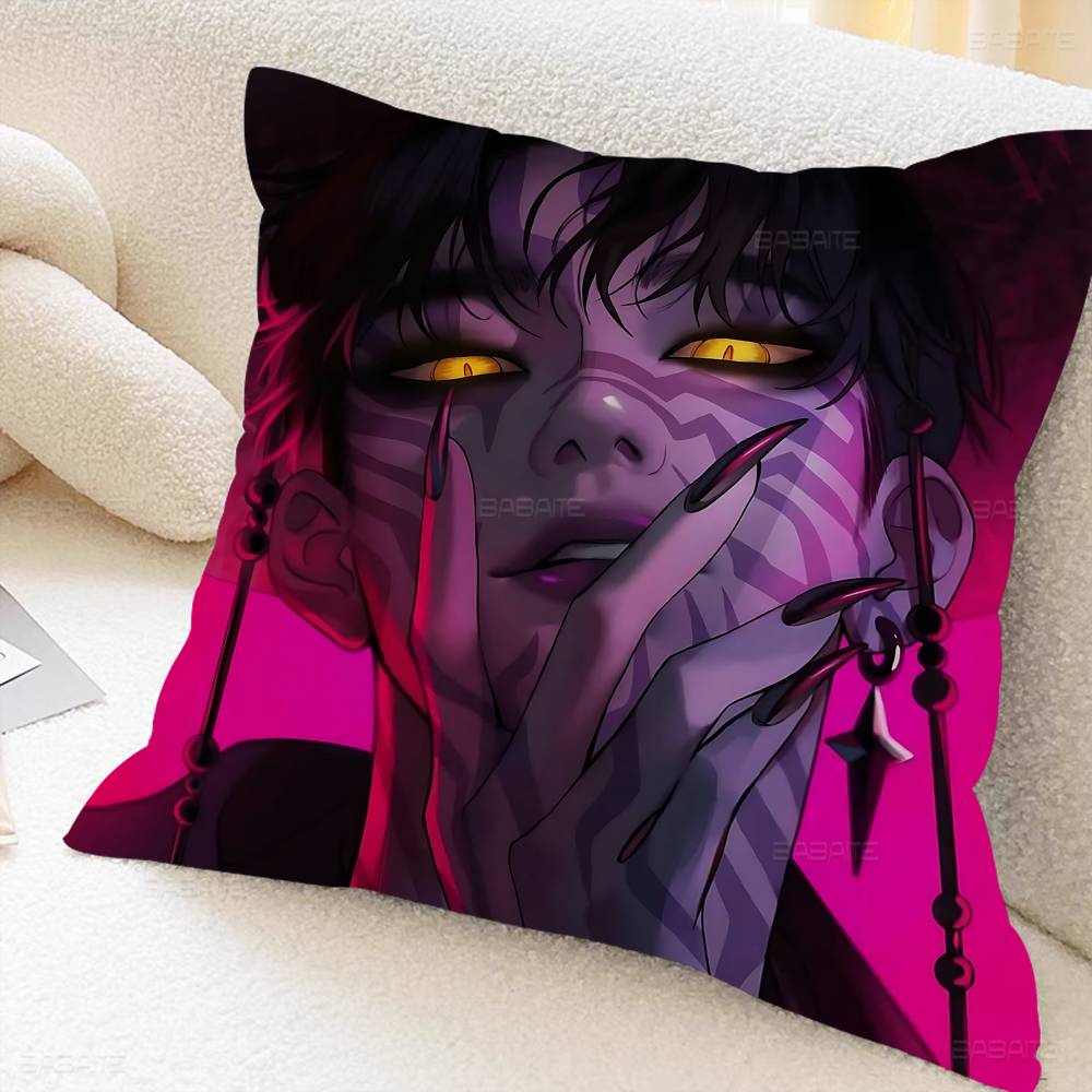 Anime KPop Saja Boys D-Demon H-Hunters Pillow Cushion Cover Pillowcase Living Room Sofa Home Decor Customized