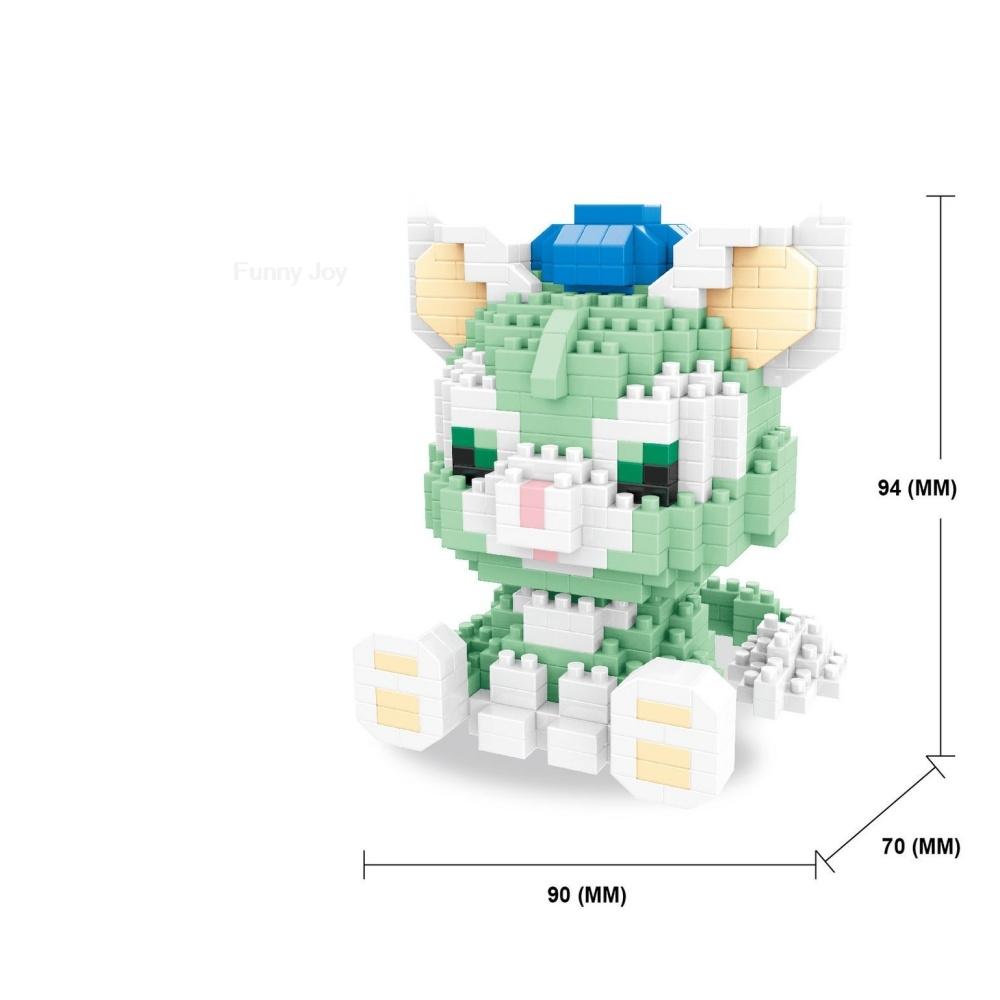 Cartoon Anime  Blocks Kuromi My Melody Cinnamoroll Mouse Building Blocks Doll Toy Kids Birthday Gift