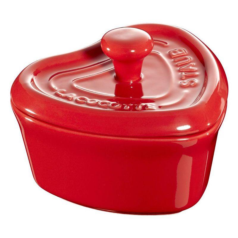 Staub Ceramic Mini Cocotte Heart 9cm (Cherry Red)