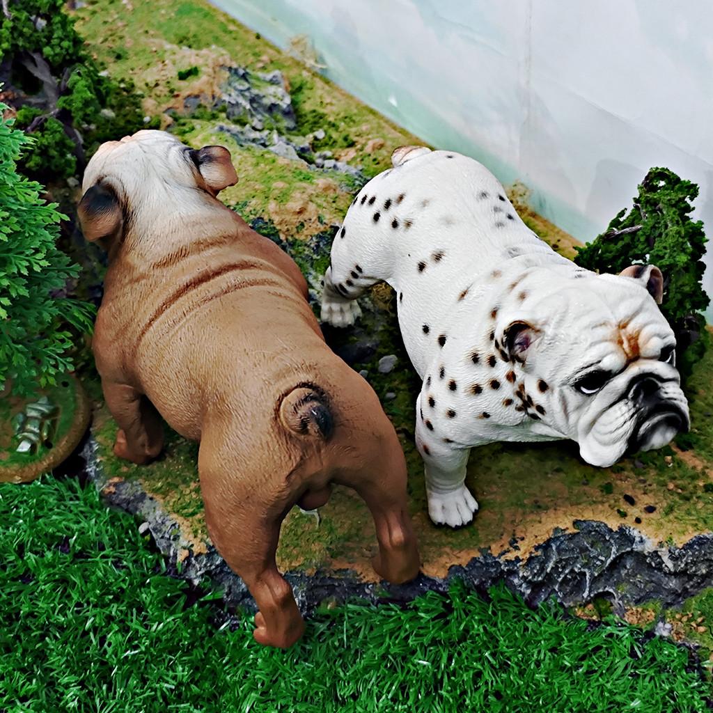 Bulldog Pvc Animal Model Large Toy For Kids Educational Display