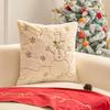 Modern Simple Christmas Embroidered Pillow Cover for Living Room Sofa