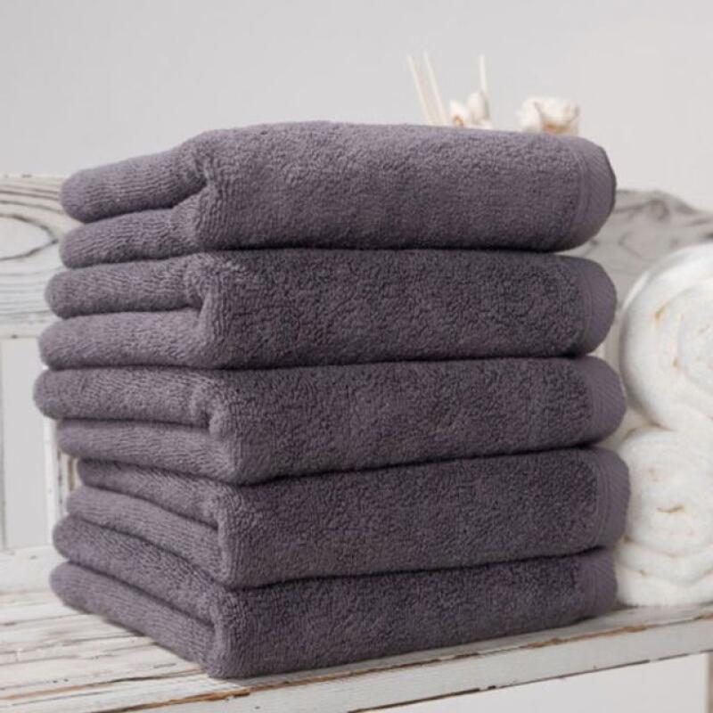 5-piece washcloth Oeko-Tex dark gray [WB18B3C]