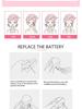 Mini Battery-Operated IPX6 Waterproof Silicone Facial Cleansing Brush for Deep Cleanse