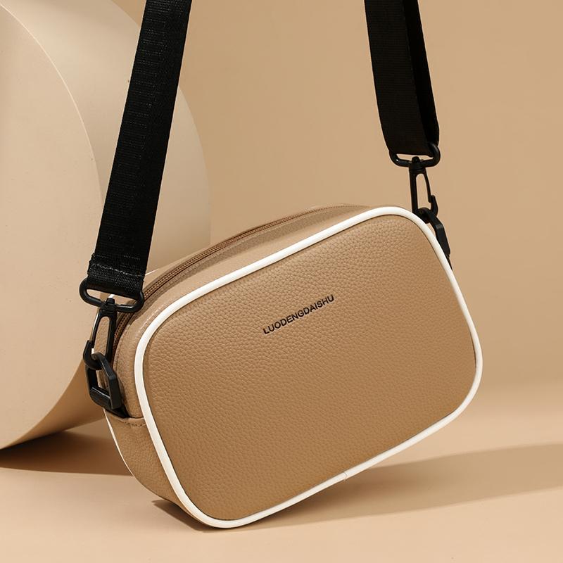 Borsa a tracolla casual da donna, piccola borsa a spalla in morbida pelle PU, mini borsa messenger alla moda per l'uso quotidiano, disponibile in più colori