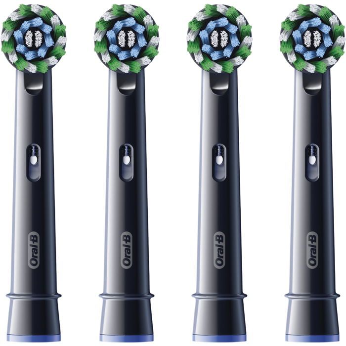 Têtes de brosse à dents - ORAL-B - Pro Cross Action - 4 pièces - Couleur Noir - Pour adultes