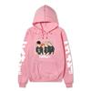 Haikyuu MSBY Black Jackal Anime Character Unisex Fleece Hoodie Vertical Japanese Letter Sleeve Volleyball Long Sleeve Pullover Sweatshirt
