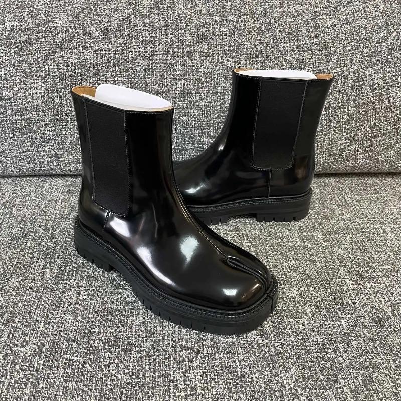 Fashion Luxury Women's All Genuine Leather Chelsea Boots Platform Thick Soled Cowhide Women's Short Boots