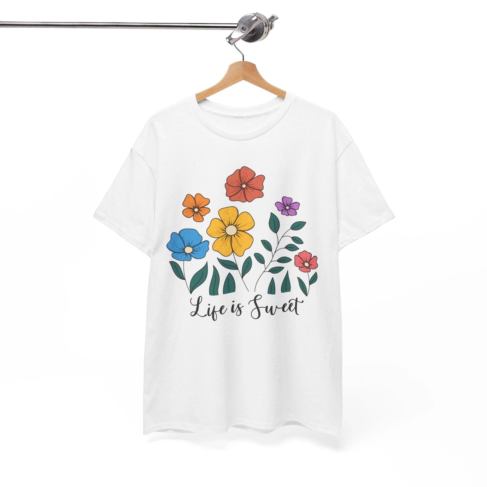 

Spring Colors T-Shirt | Vibrant Hues & Floral Inspired Tee | Life is Sweet XL