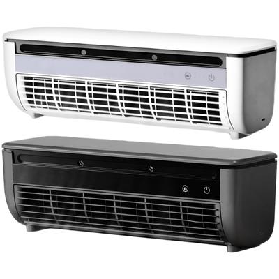 Fashion High Efficiency Space Saving Wall Mount Design 3 Speeds Remote Control Room Air Conditioning Fan ABS Texture