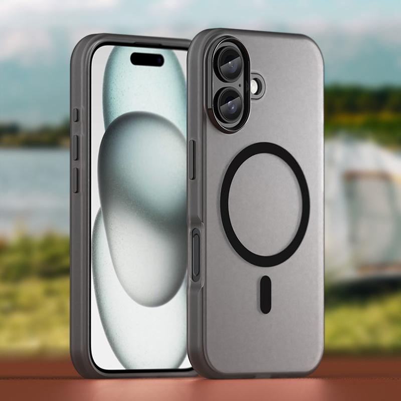 Fundas For iPhone 16 15 Pro Max Candy Color Matte Phone Case For Apple 14 13 12 11 Pro Max 15 16 Plus For Magsafe Magnetic Magsafing Soft Phone Cover