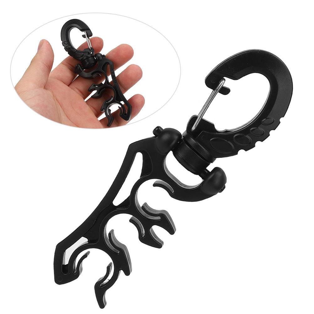 PVC Diving Second Head Quick Release Buckle Breathing Regulator Pipe Clip Fixed Hook