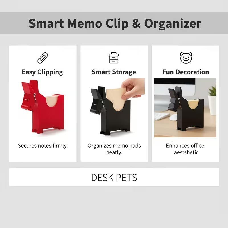 Cute Mule Desktop Decor Note Clip Multi Function Storage Holder Office Desk Organizer Photo Memo Clip Stationery Supply