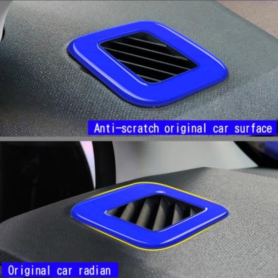Dashboard L&R Air Outlet Vent Cover 2PCS For Ford Maverick -2024 Bright Blue