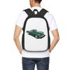 MGB Roadster In British Racing Green Student Backpack School Bag Hiking Travel Daypack for Men Women Bookbag Shoulder Bags
