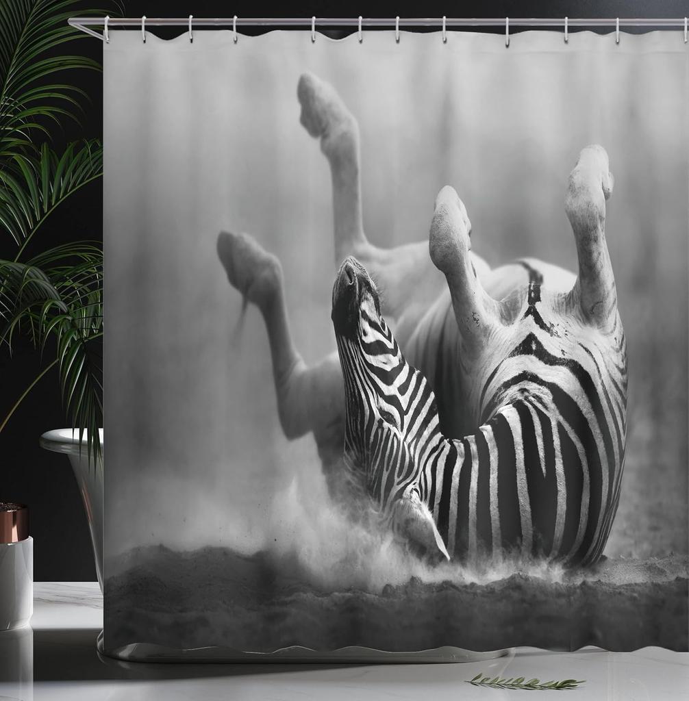Mystical Alchemy Room Shower Curtain Featuring Candles Books And Potions Medieval Fantasy Art Style Unique Bath Decor Item