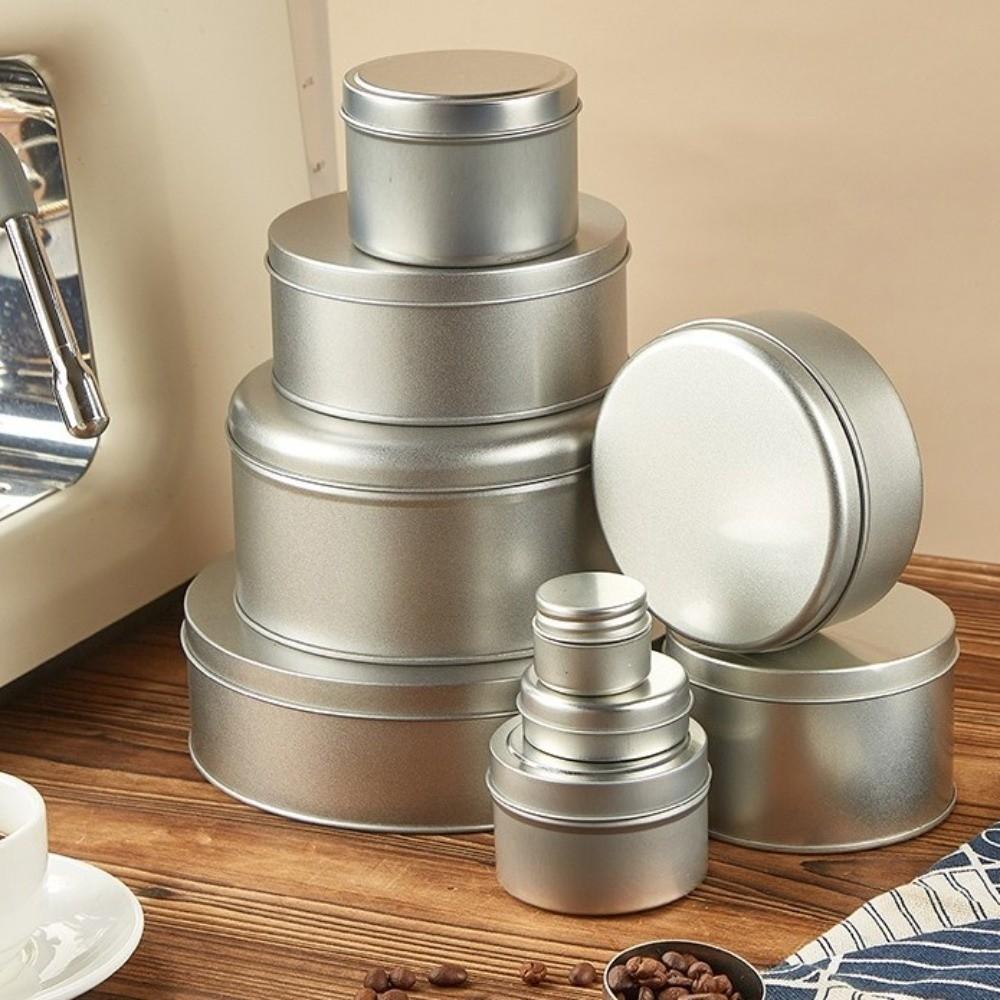 Beauty Sample Silver Tin Box Empty Multi Color Storage Box Small Item Portable Empty Can Jewelry Storage