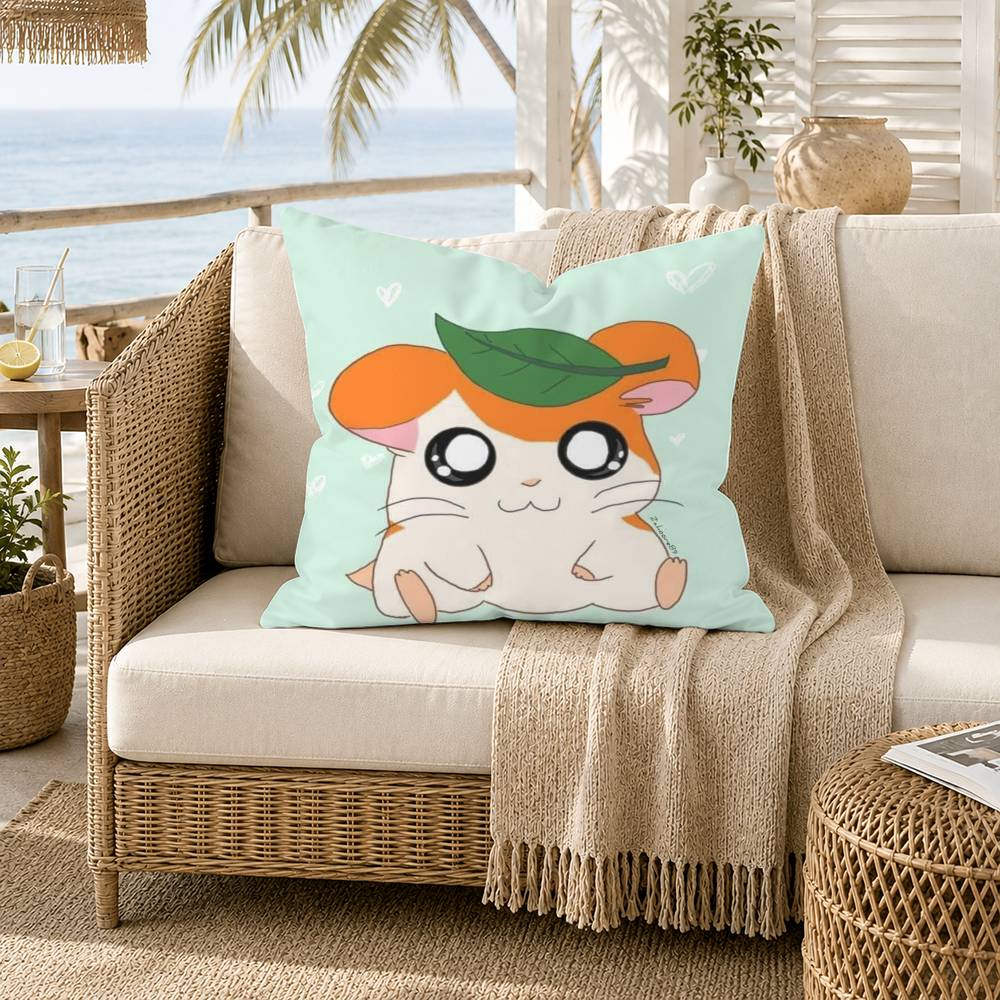 CUTE HHamtaro Kawaii World Pillow Case for Sofa Living Room Home office Decor Protective Cover