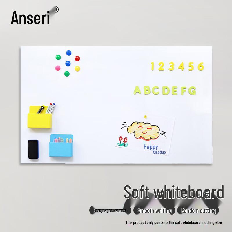Self-Adhesive Magnetic Soft Whiteboard Wall Sticker