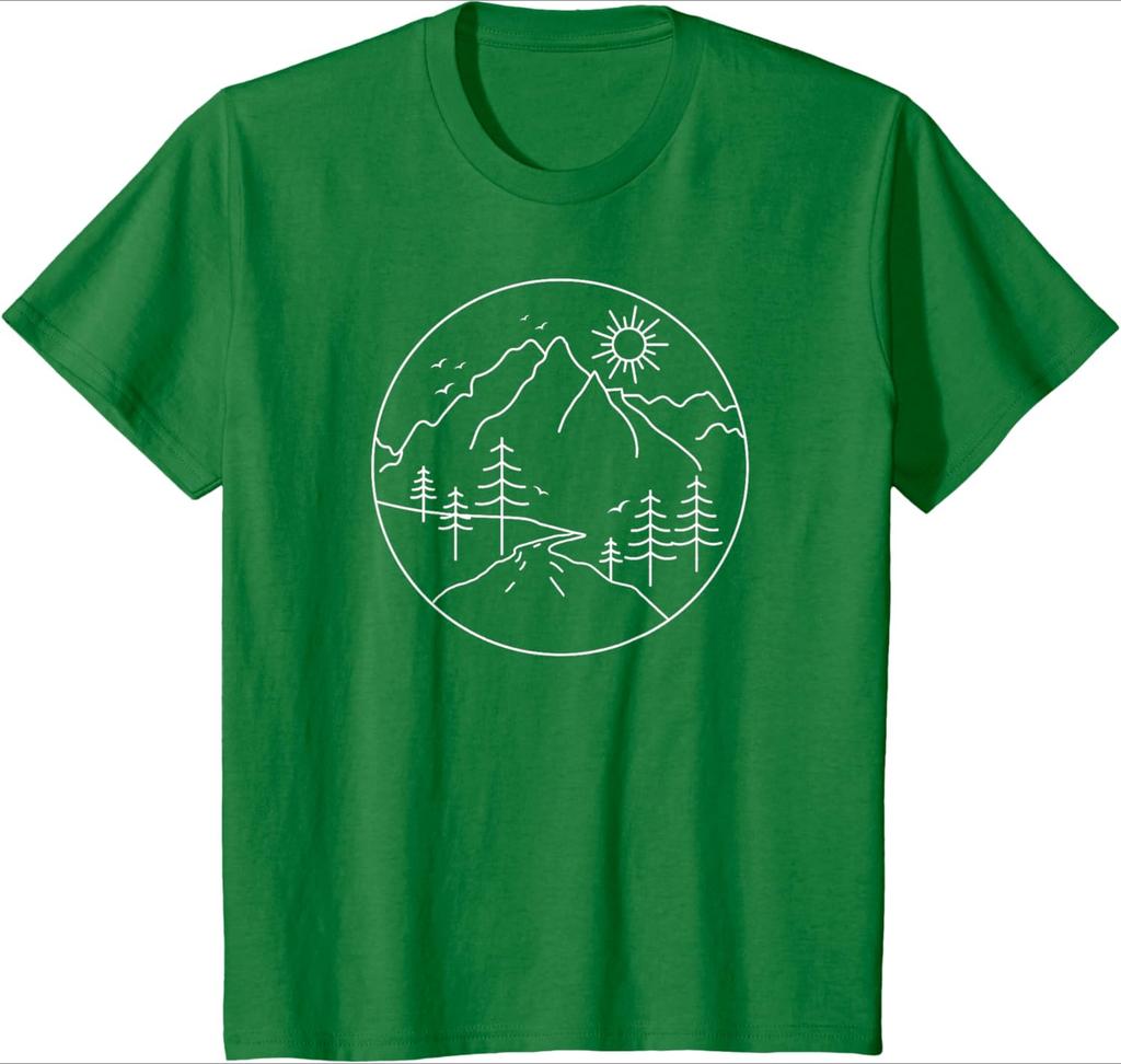 Sunrise Mountain Nature Hiking Camping Outdoors Mountains TShirt