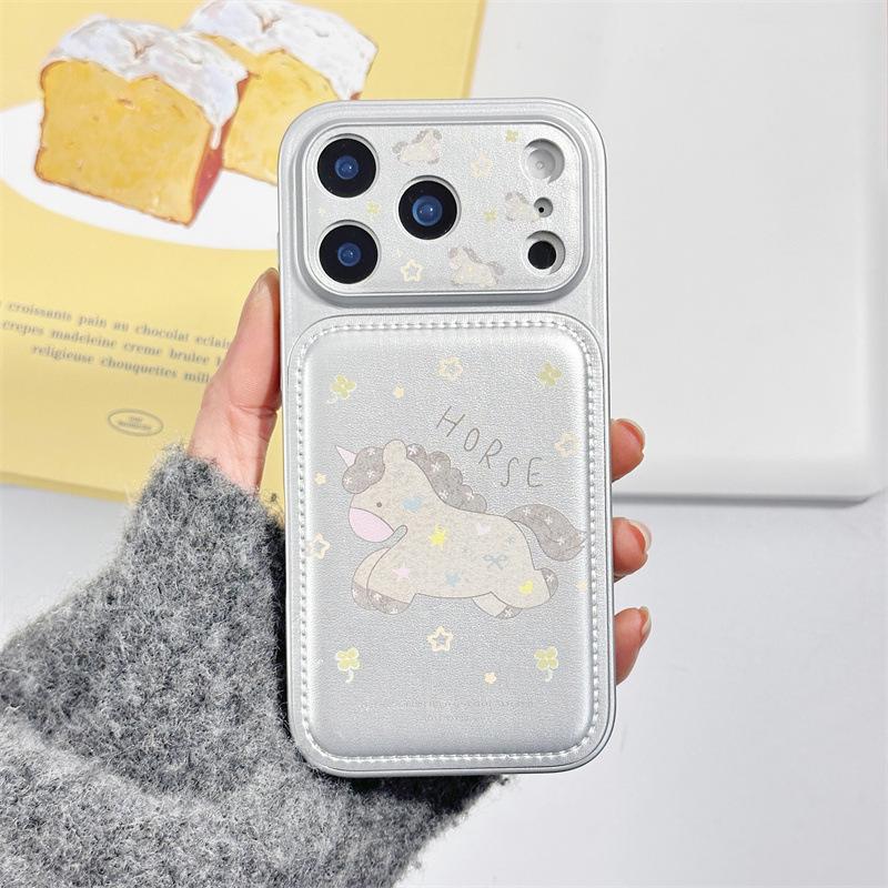 

Korean Star Flower Horse iPhone Case for 17/16 Pro Max/15/14 Models - New Style iPhone 17 Pro