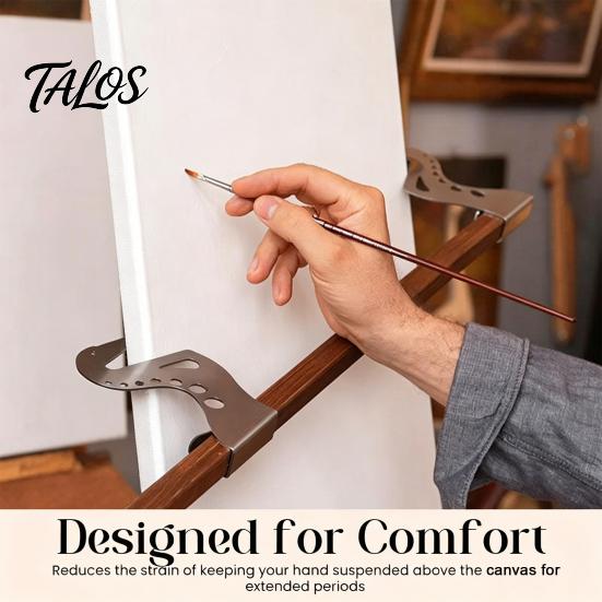 Metal Painting Wrist Rest 2Pcs Artist Hand Support Bridge, Adjustable Easel Bar, Drawing Stabilizer Tool for Craft Projects Stand
