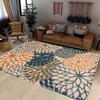 Tapete de Área Externa Lavável Tapete de Pátio Floral Botânico Tropical Chenille Impermeável Tapete de Exterior Antiderrapante para Deck, Quintal